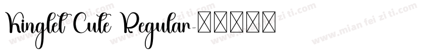 Kinglet Cute Regular字体转换